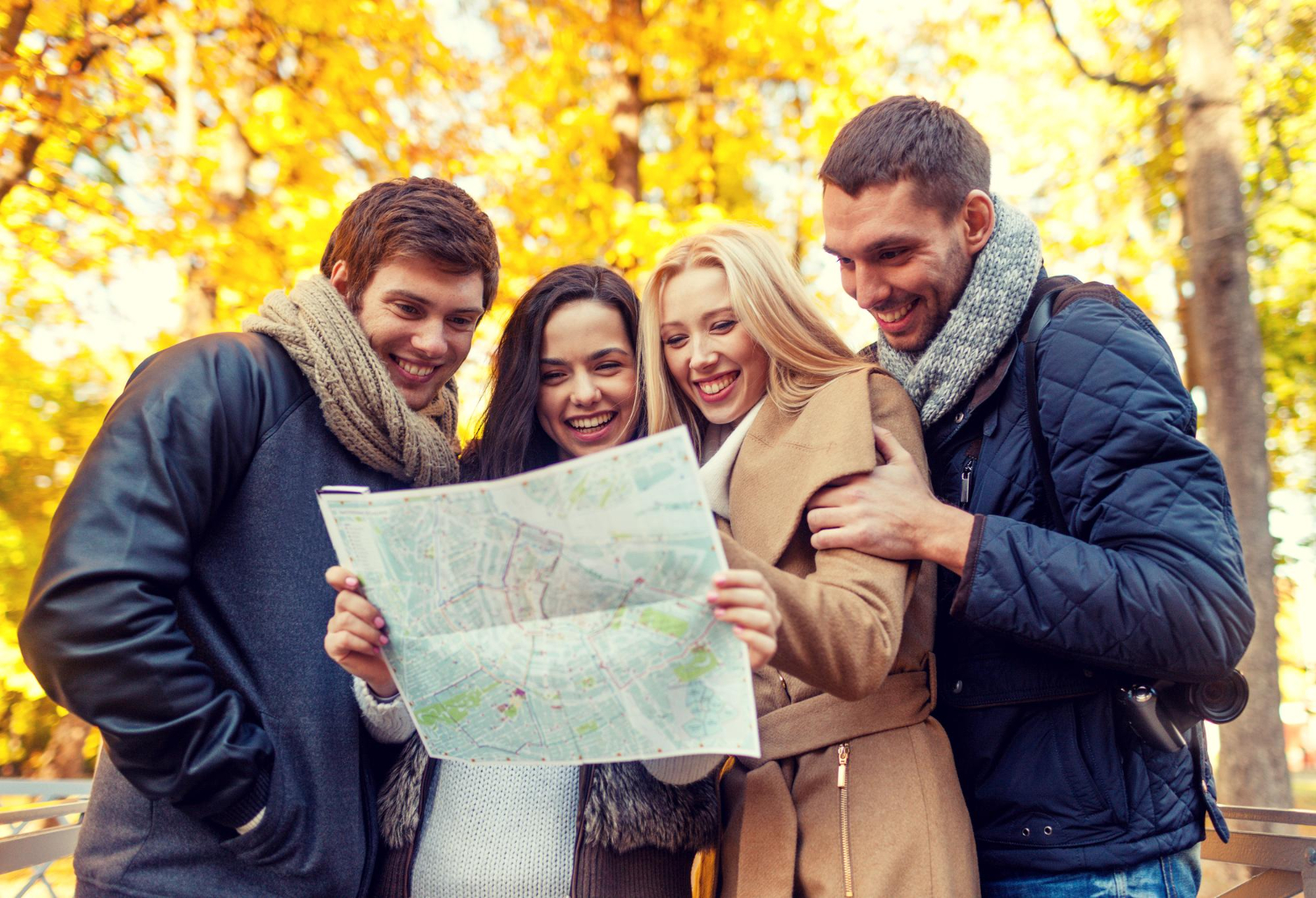 Friends group photo travel