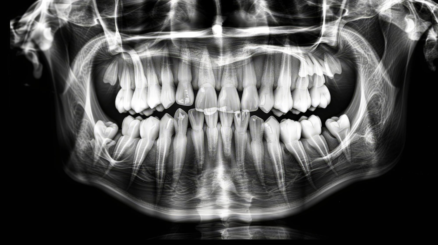 human skull jaw teeth