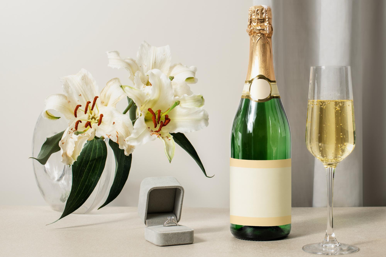 Champagne bottle