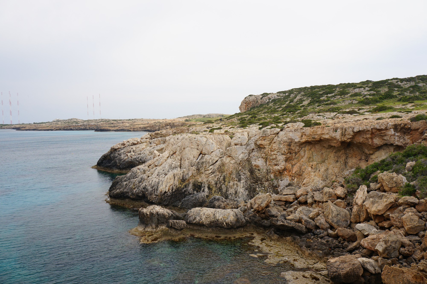 coastal bay cliffs sea
