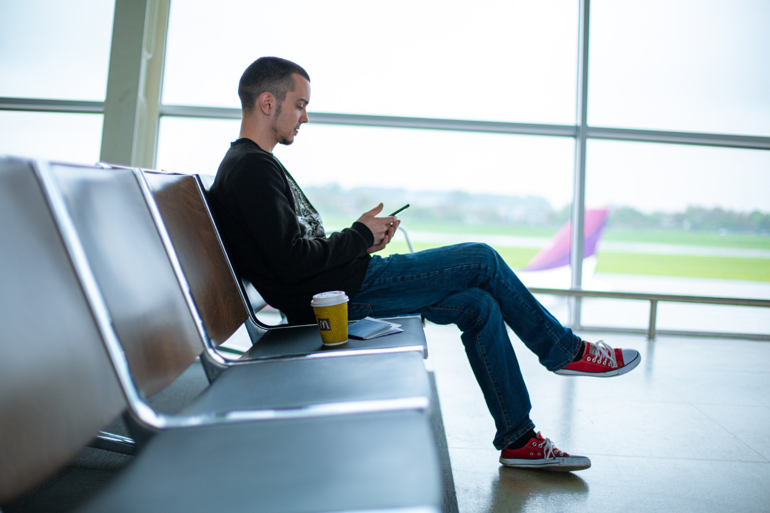 Traveler on airport 