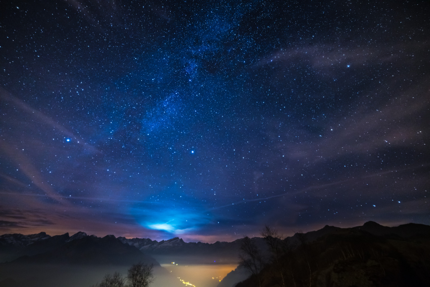 starry night sky
