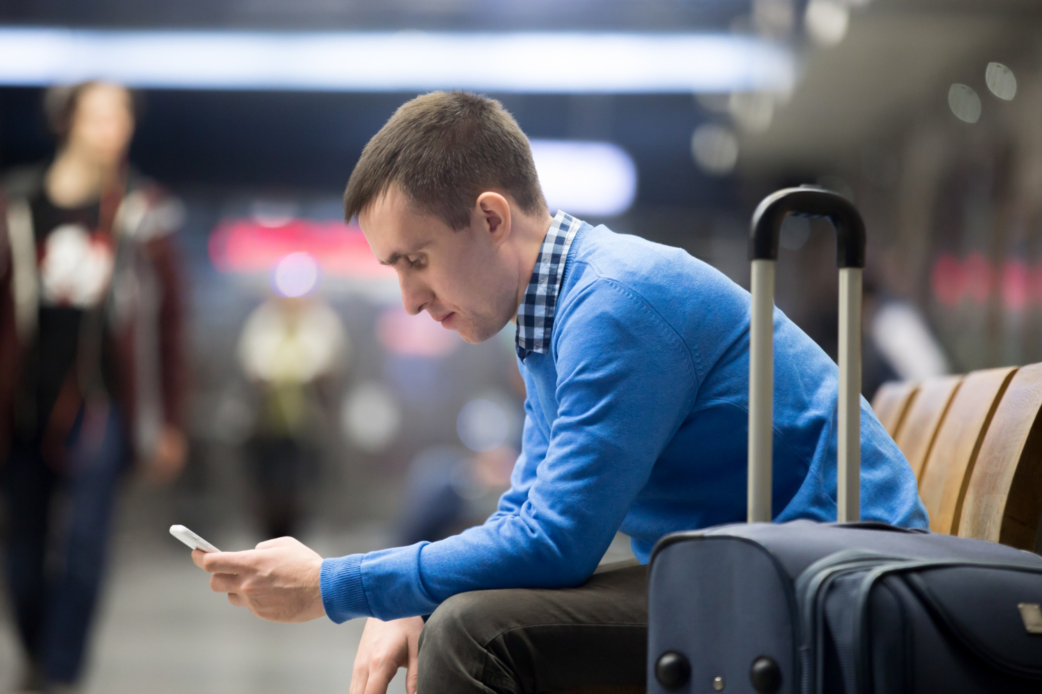 Traveler on airport 