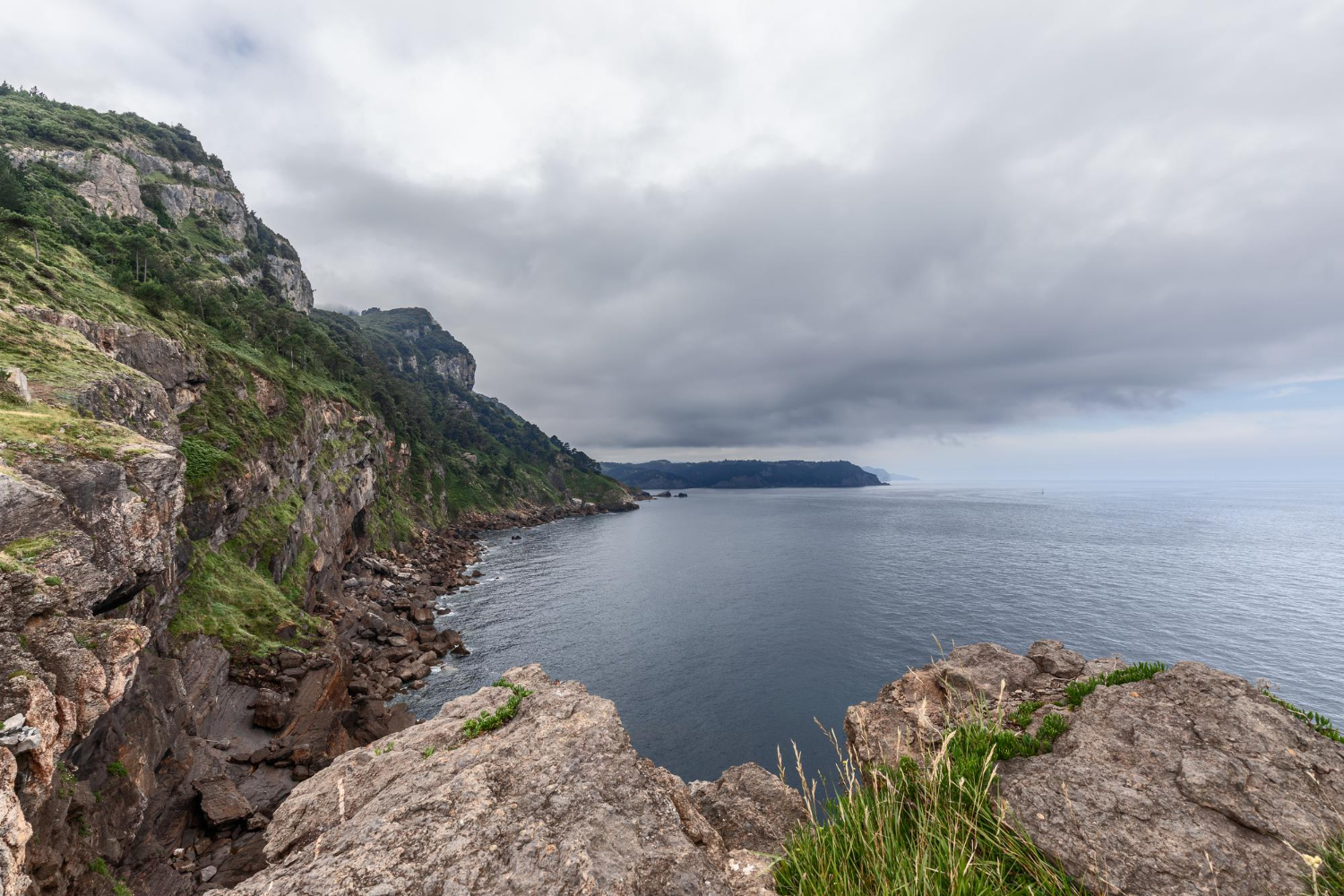 coastal bay cliffs sea