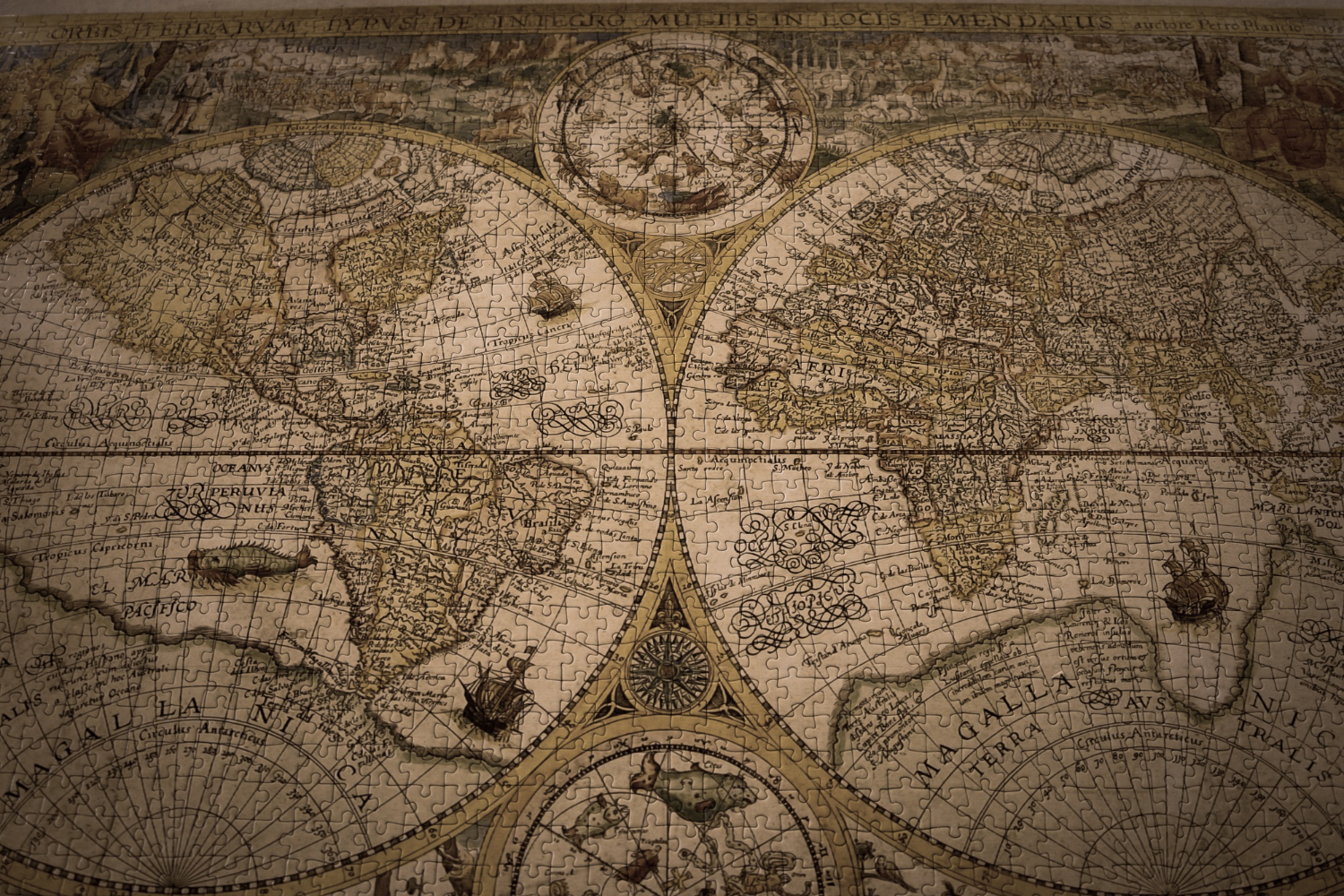 antique world map 