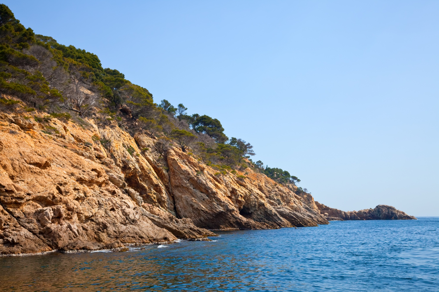 coastal bay cliffs sea