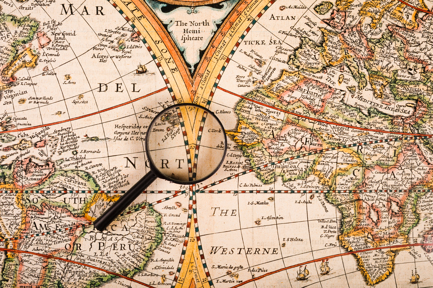 antique world map 