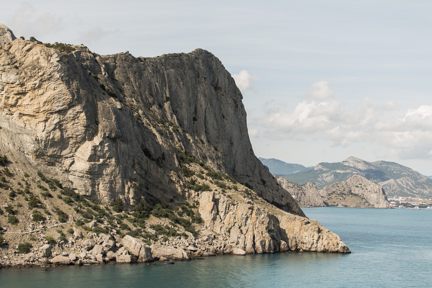 coastal bay cliffs sea
