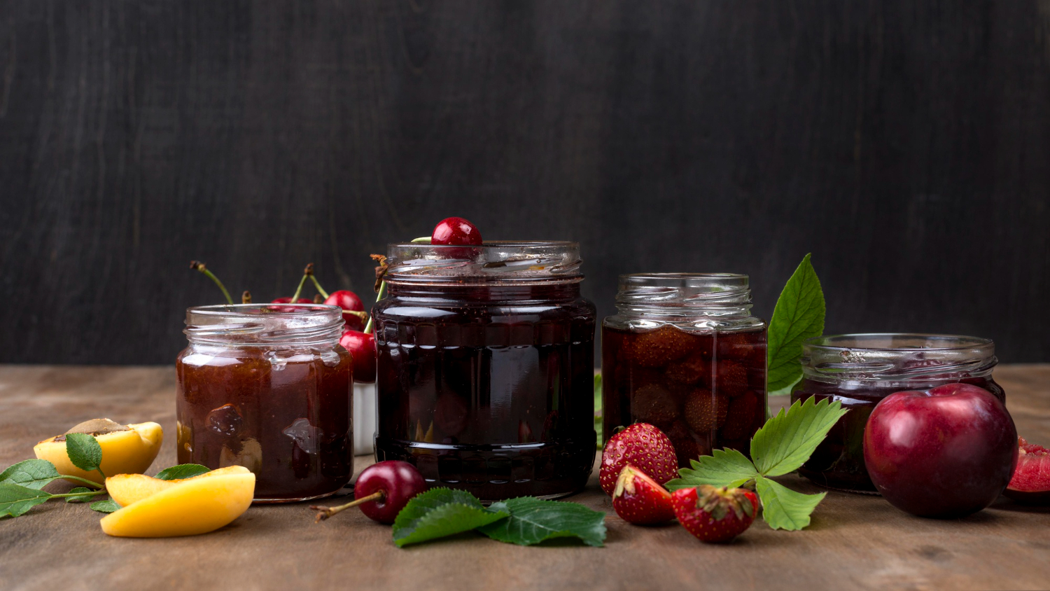 preserved fruit jars