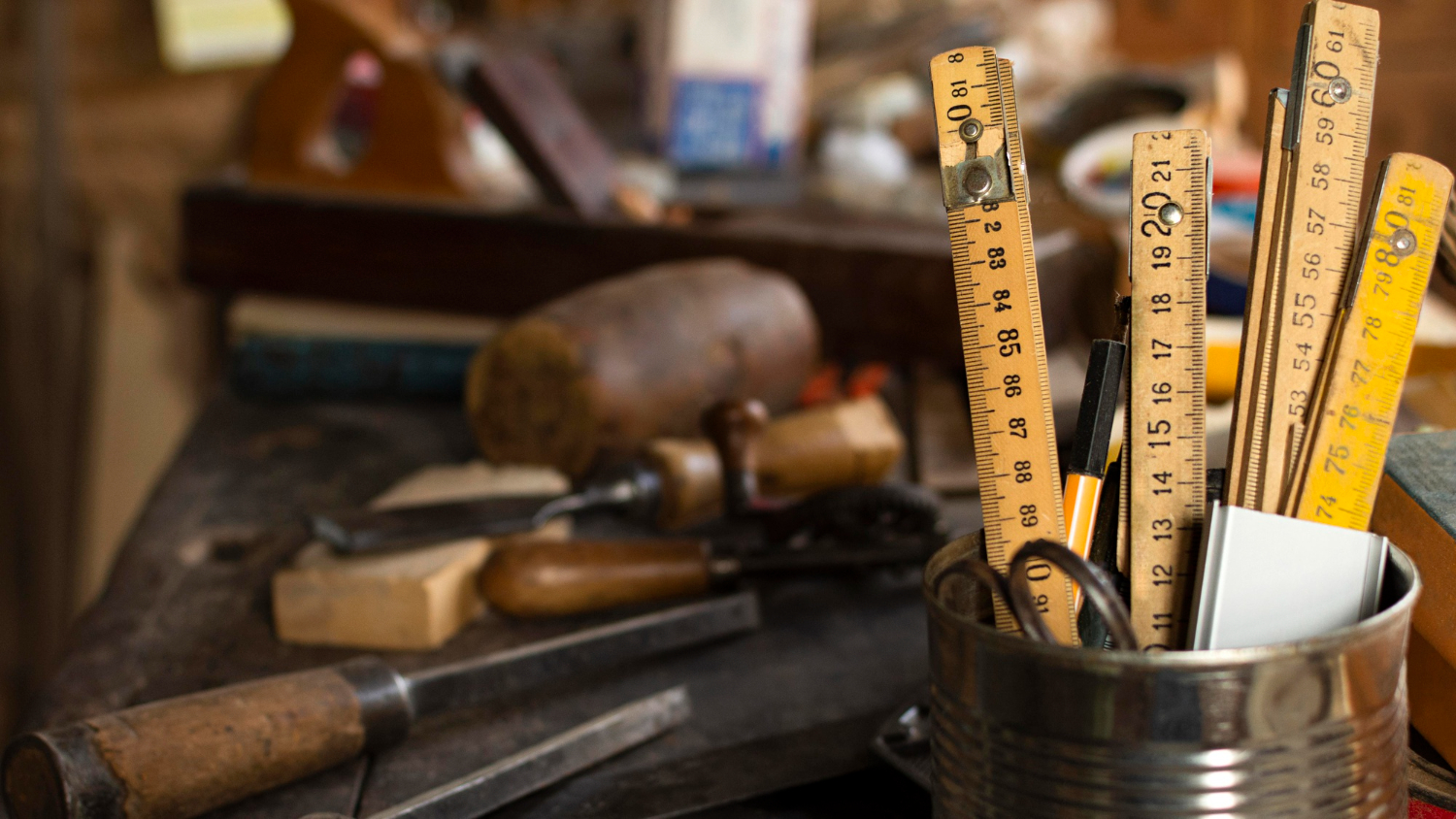 antique measuring tools