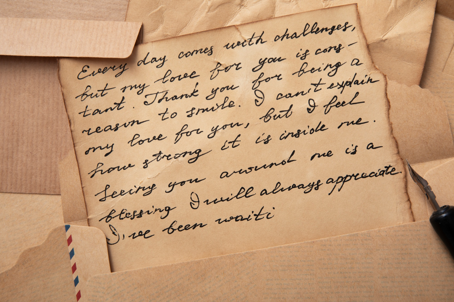 old handwritten letter