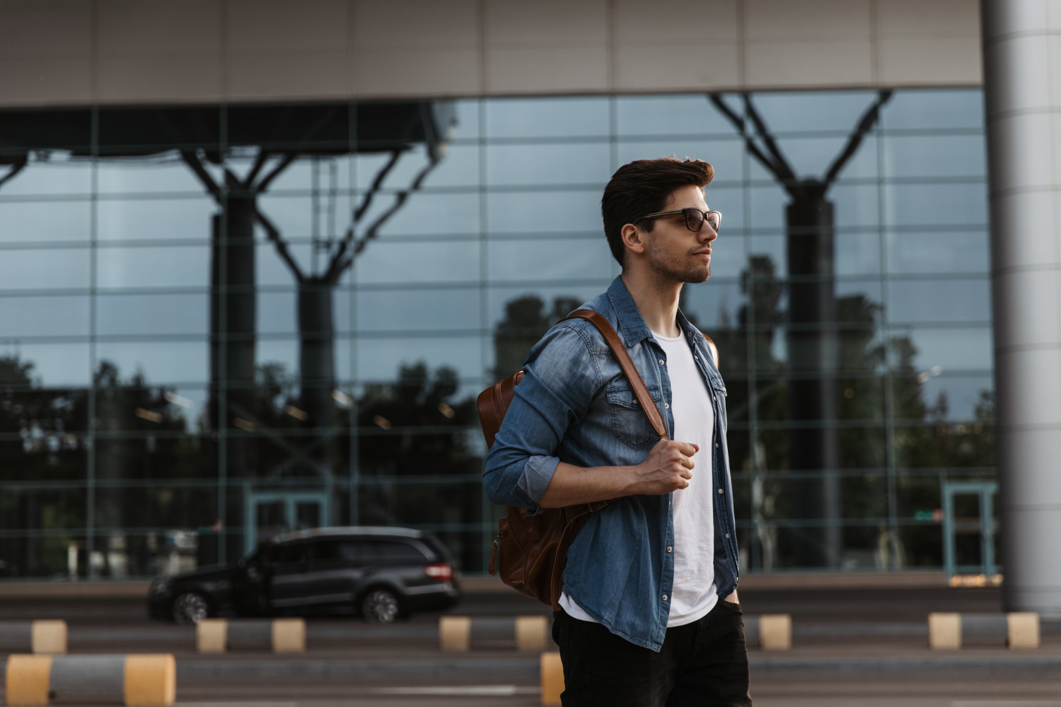 Traveler on airport 