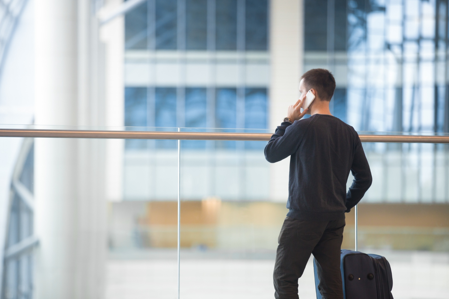 Traveler on airport 