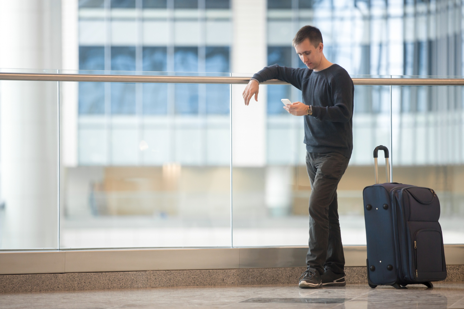 Traveler on airport 
