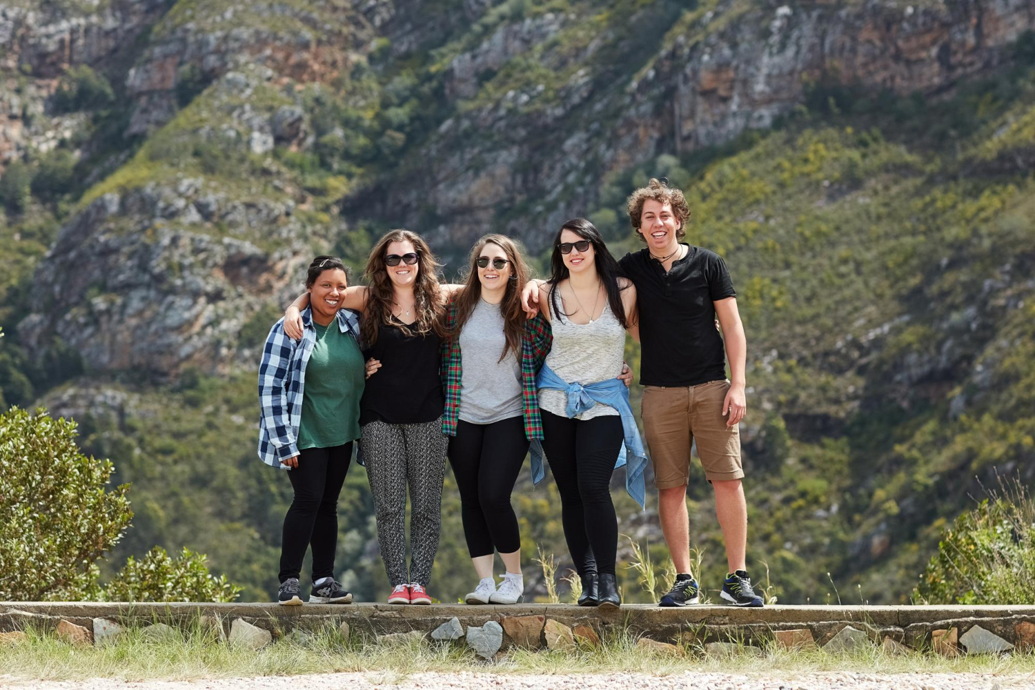 Friends group photo travel