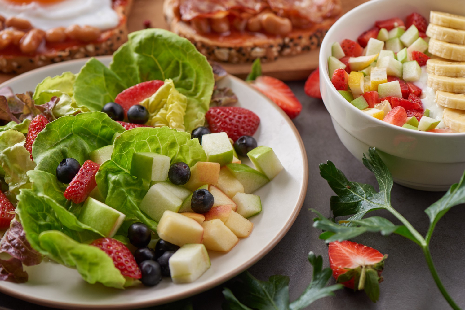 The Fruit and Nut Salads
