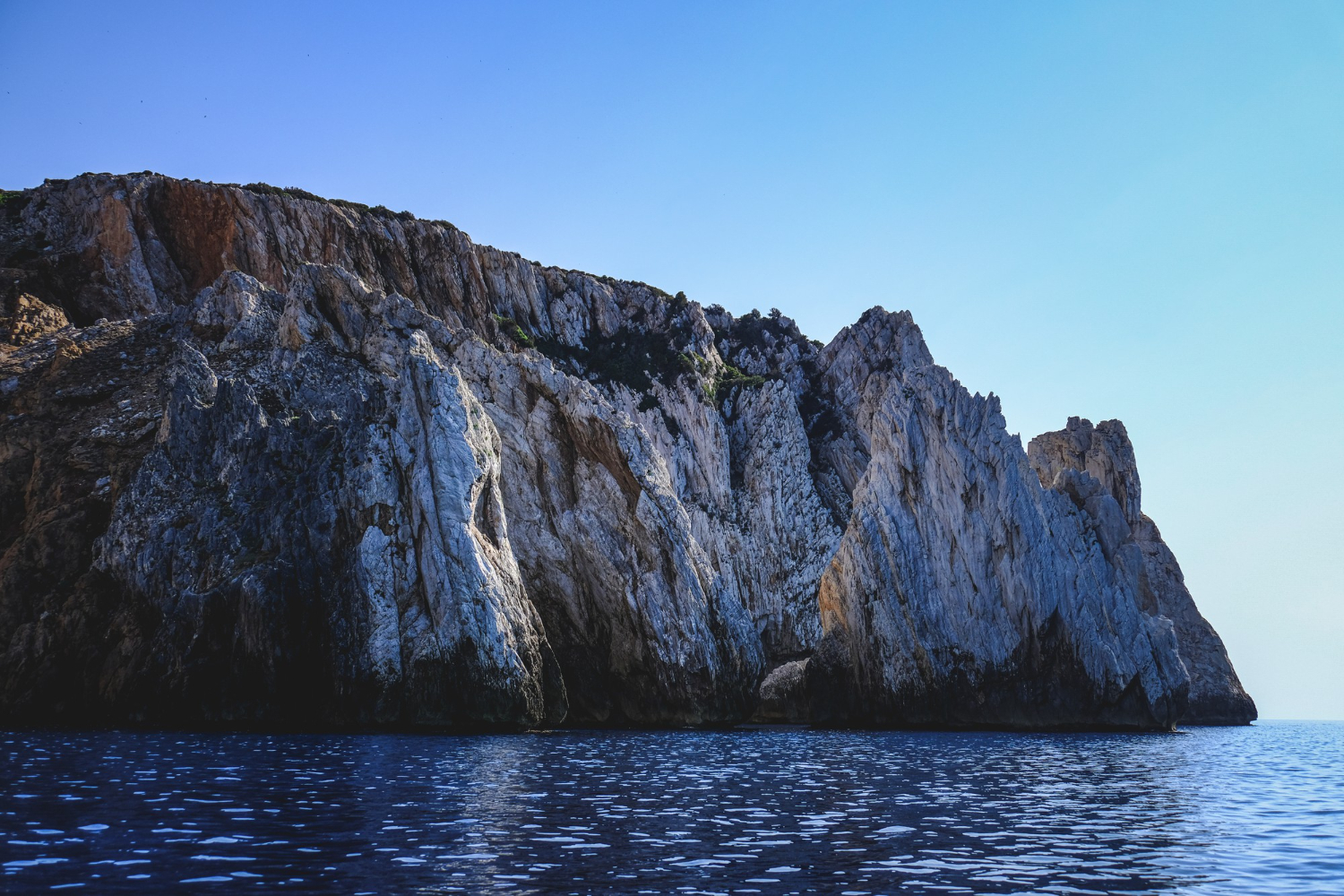 coastal bay cliffs sea