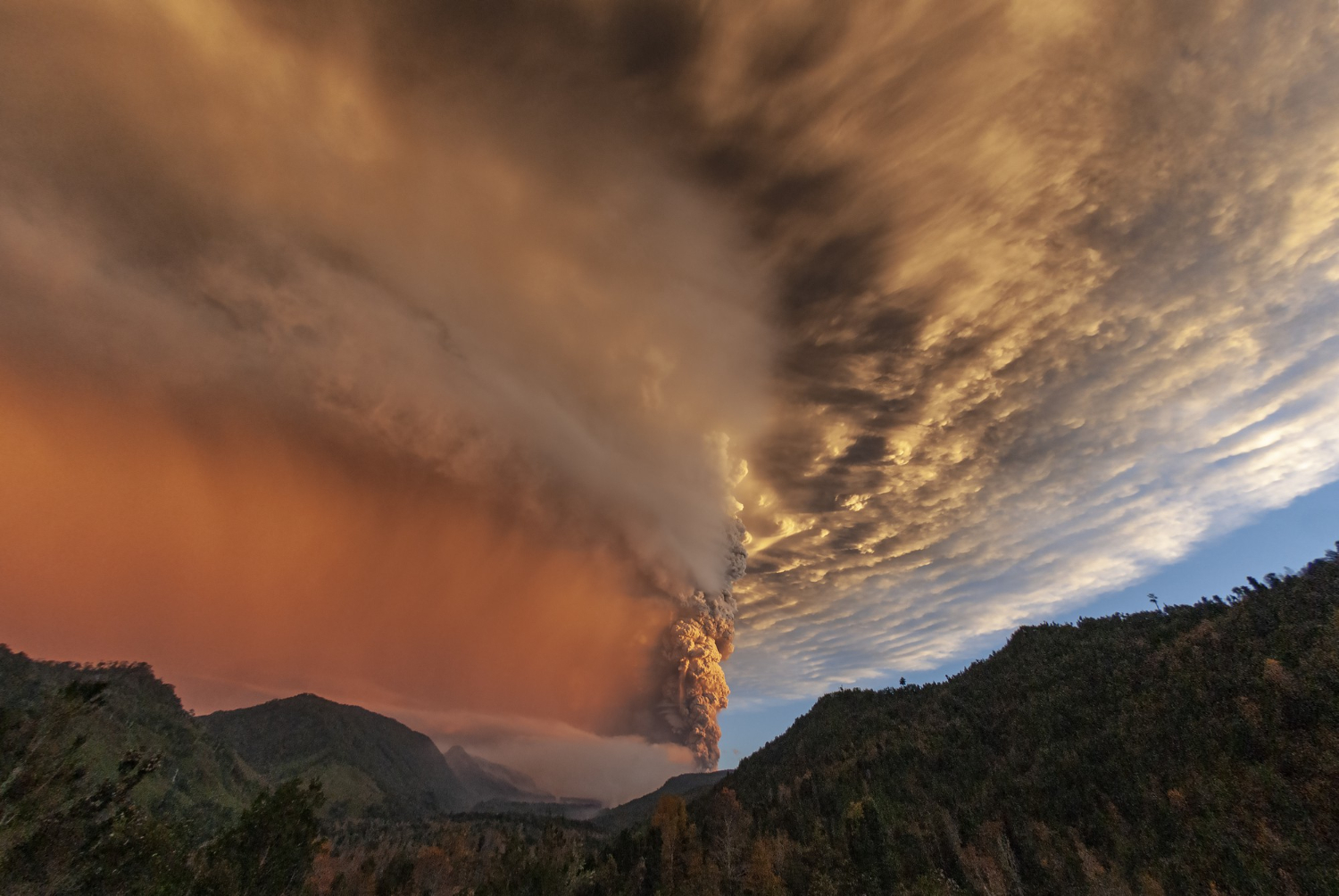 volcanic eruption