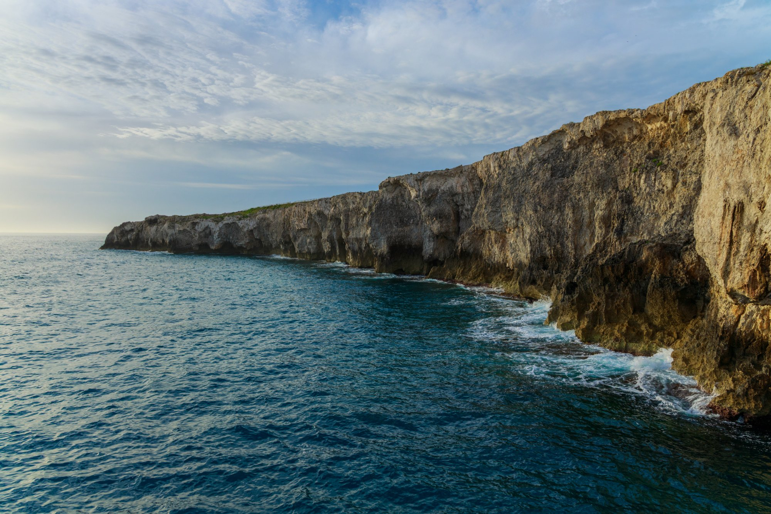 coastal bay cliffs sea