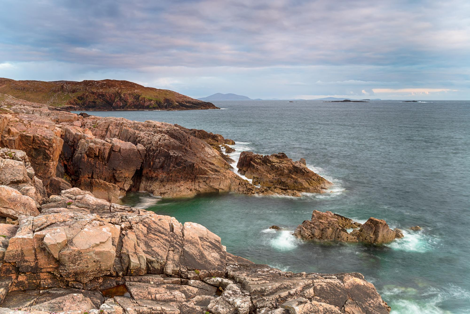 coastal bay cliffs sea