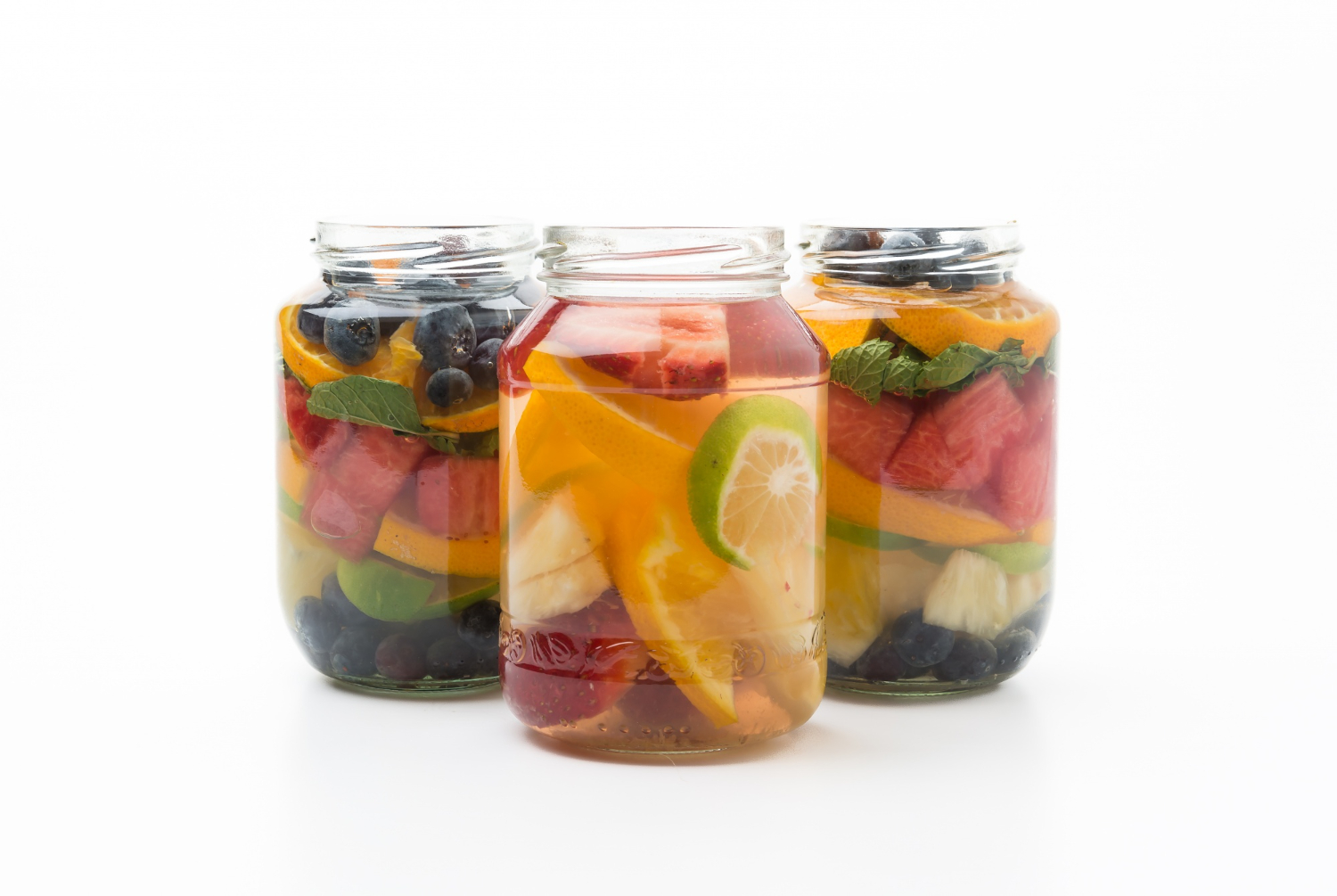 preserved fruit jars