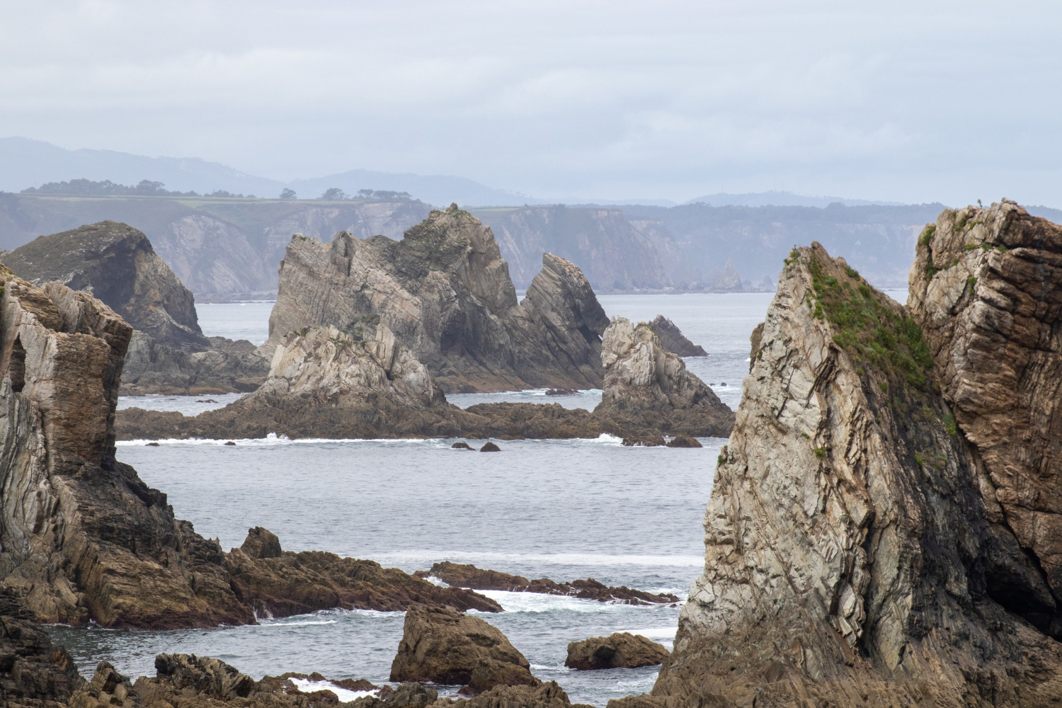 coastal bay cliffs sea
