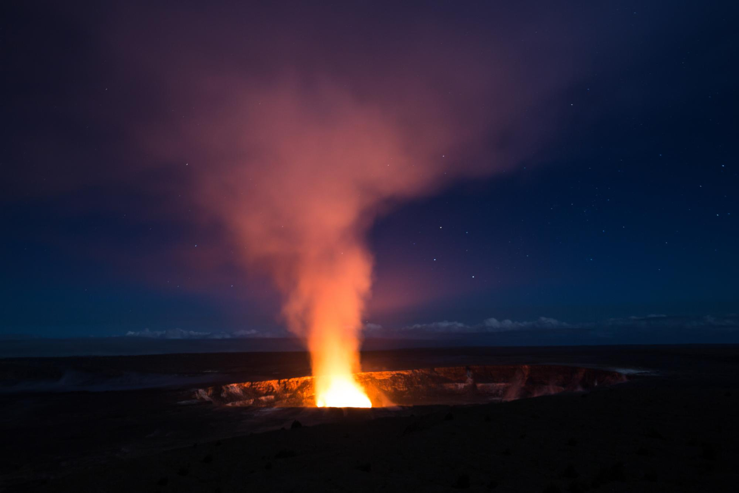 volcanic eruption