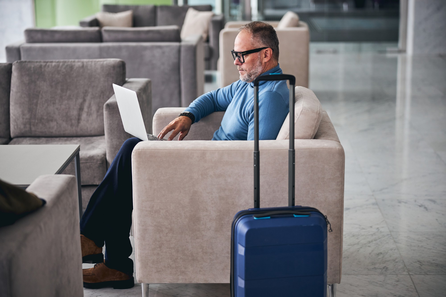 Traveler on airport 