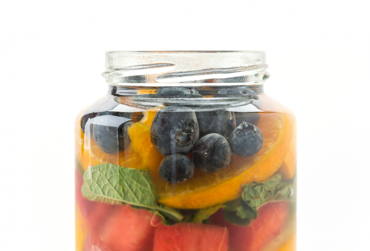 preserved fruit jars