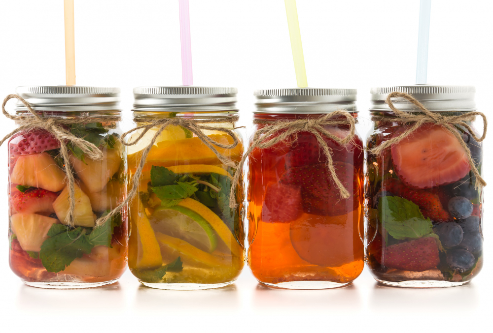preserved fruit jars