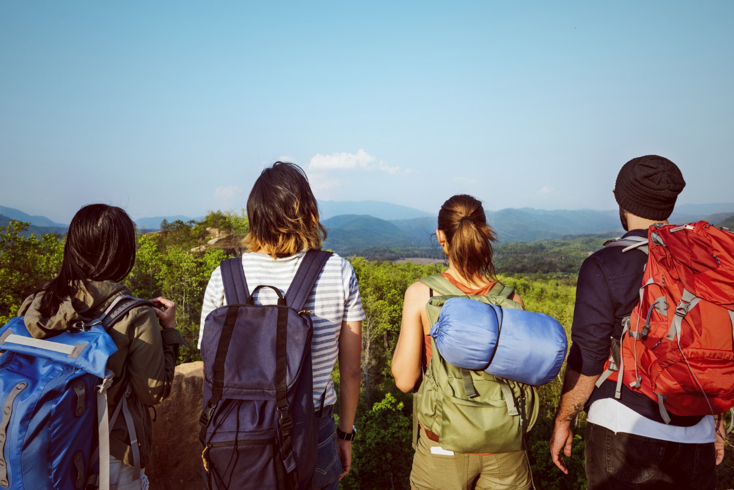 Friends group photo travel