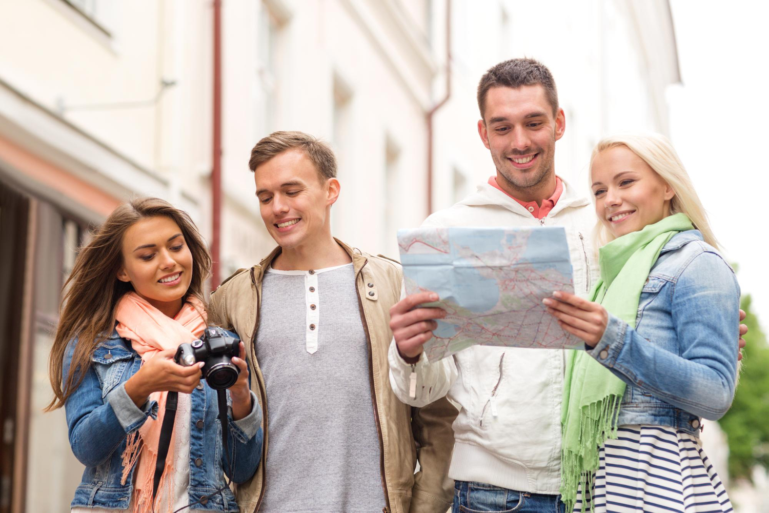 Friends group photo travel