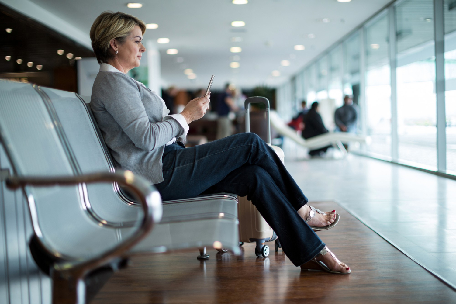 Traveler on airport 
