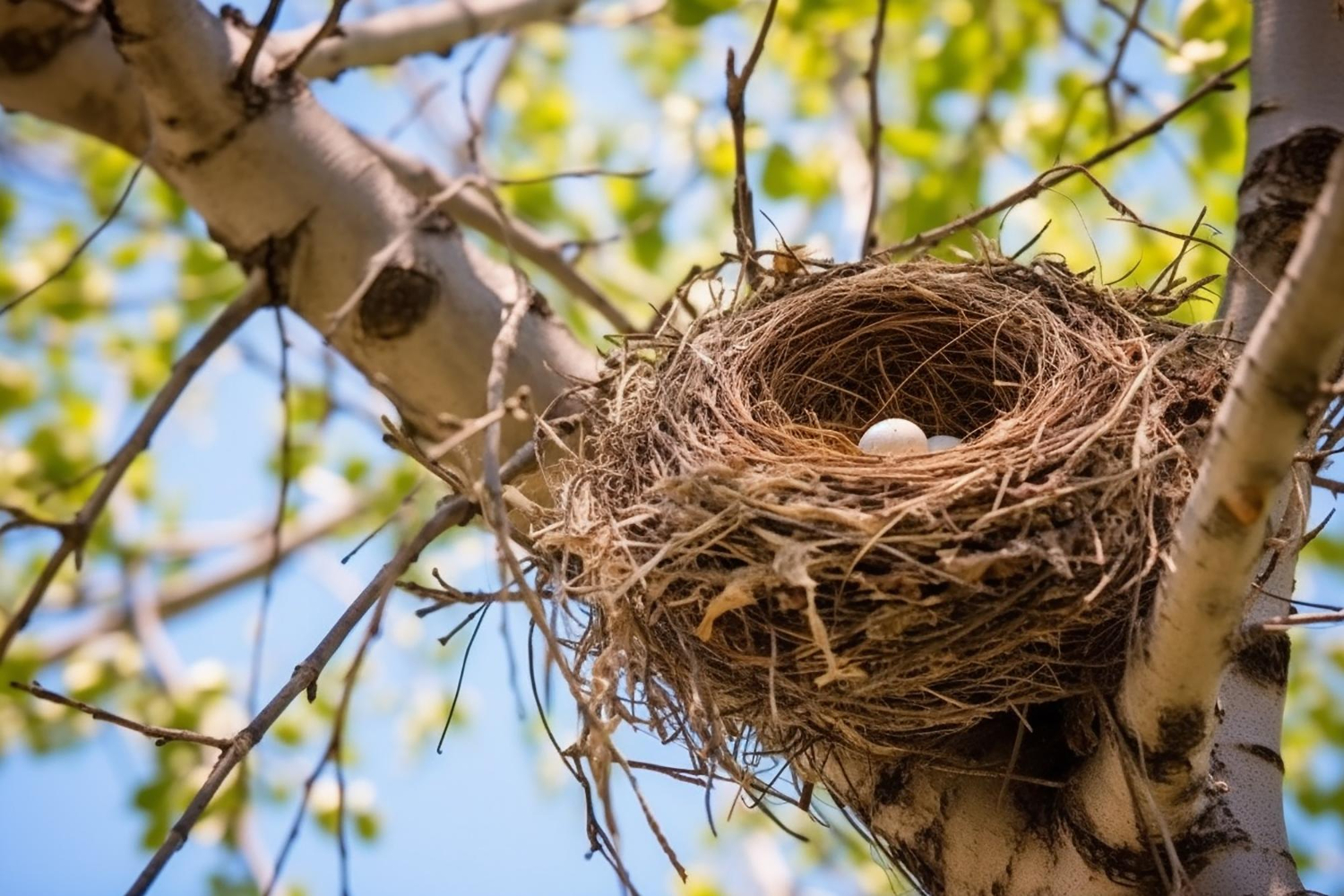 bird eggs nest