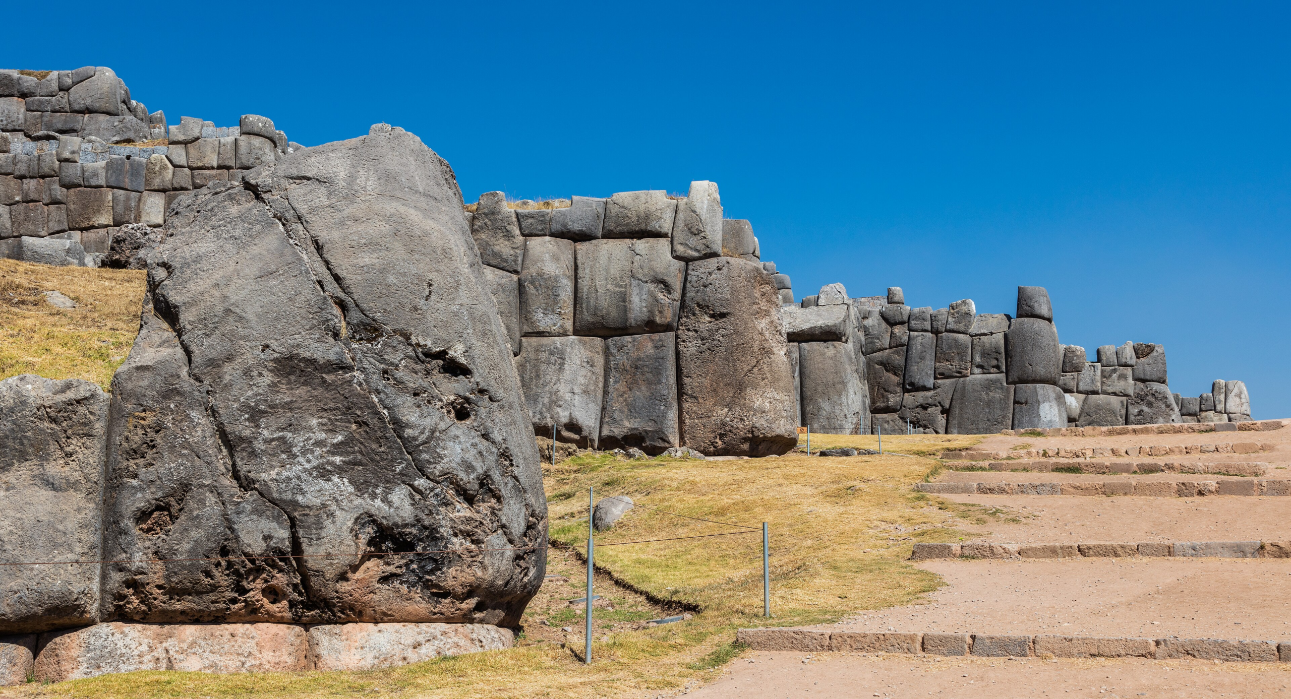 Inca stone wall Cusco masonry