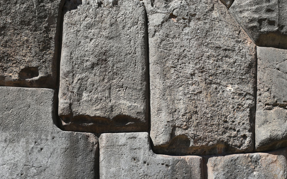 Inca stone wall Cusco masonry