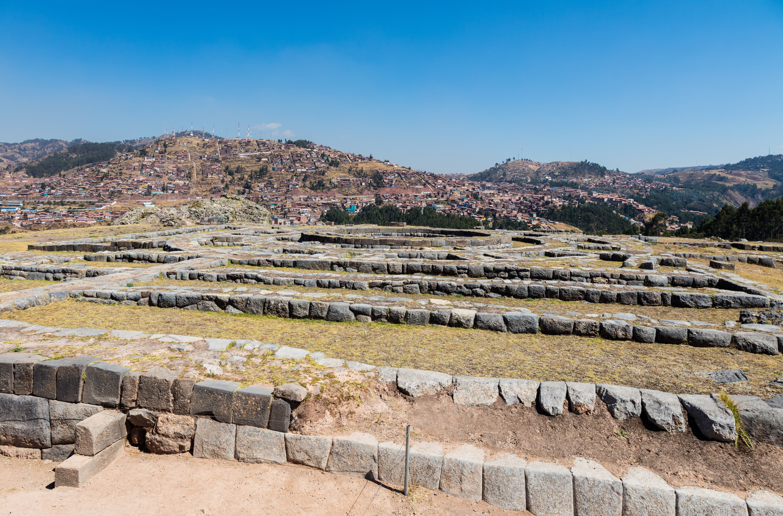 Inca stone wall Cusco masonry
