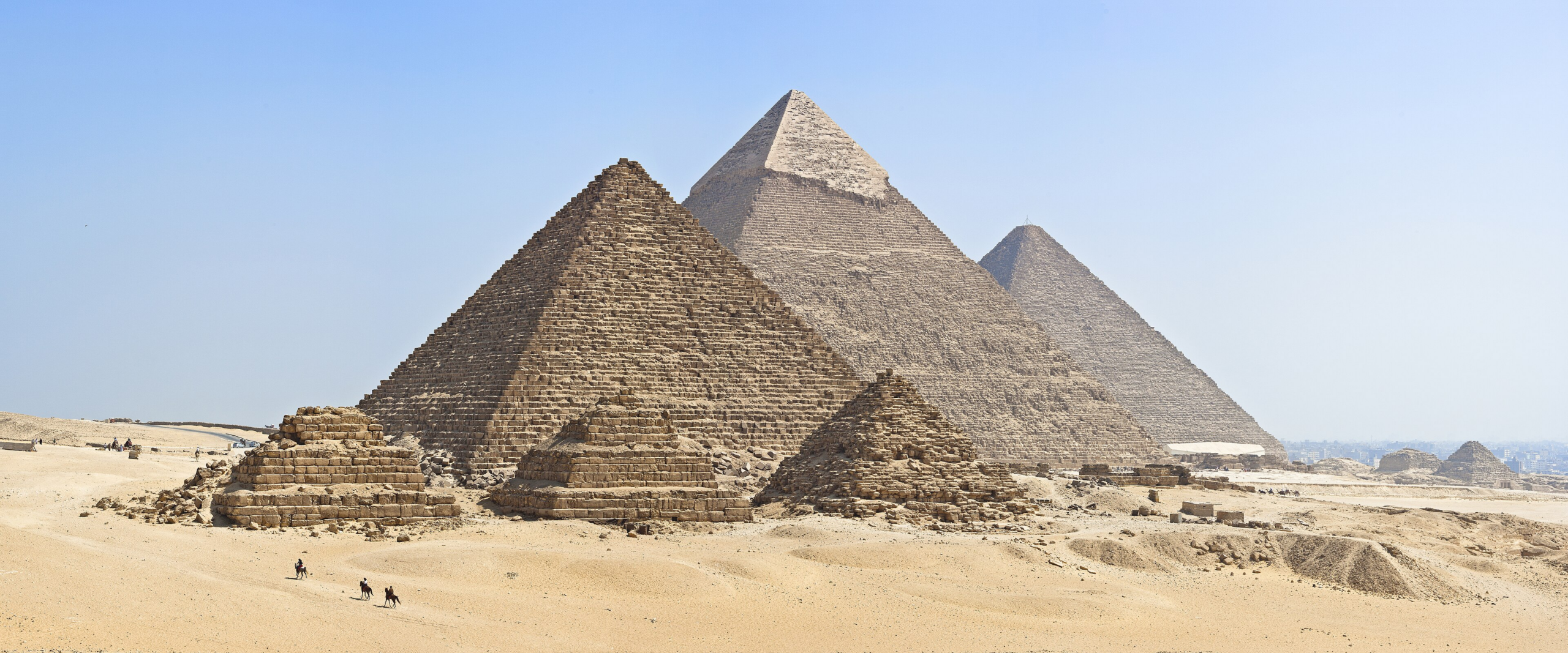 Giza pyramids desert Egypt