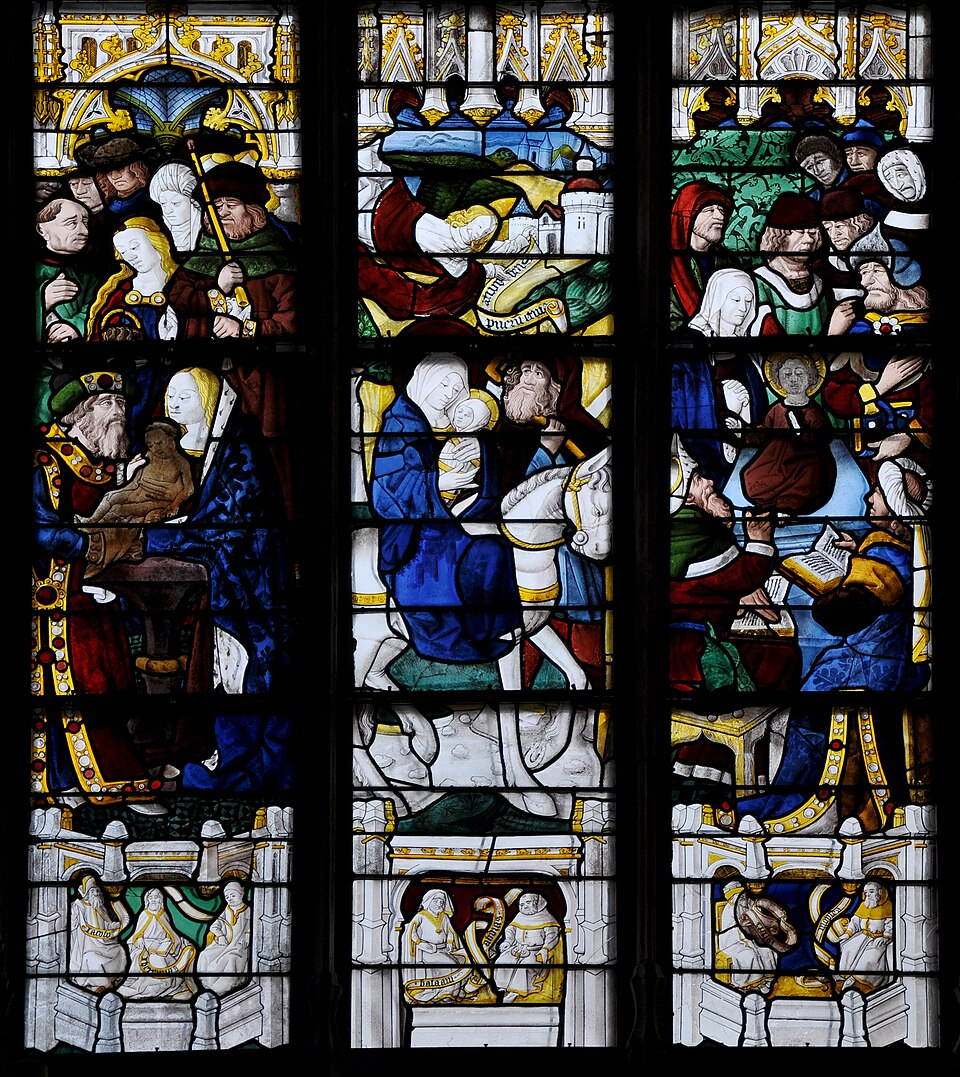 medieval stained glass cathedral