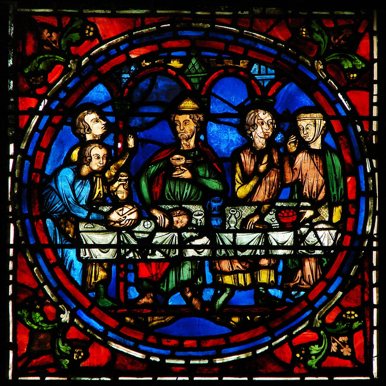 medieval stained glass cathedral
