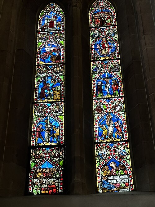 medieval stained glass cathedral