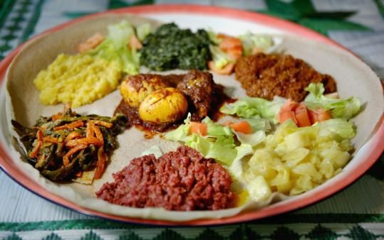 Ethiopian and Eritrean Shared Platters