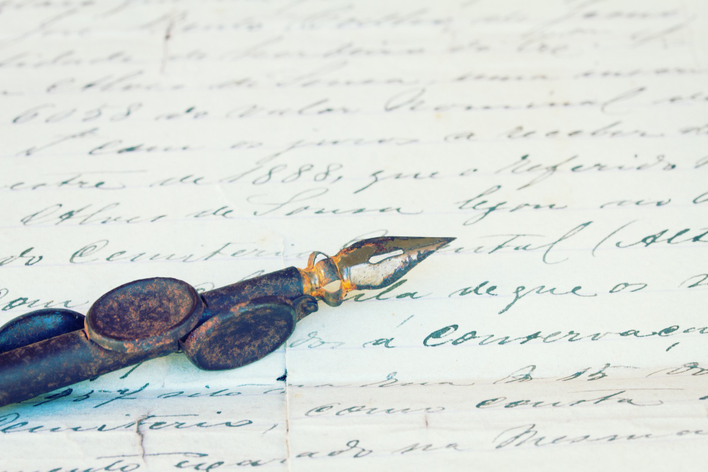 manuscript handwriting ink