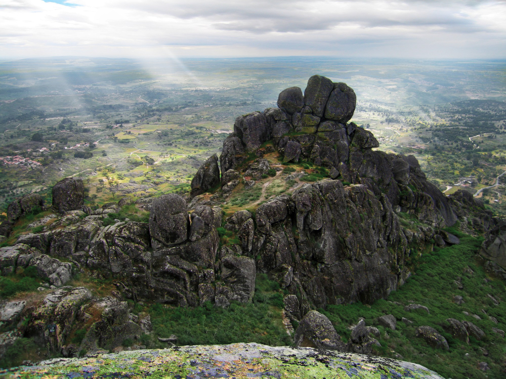 Hilltop boulders