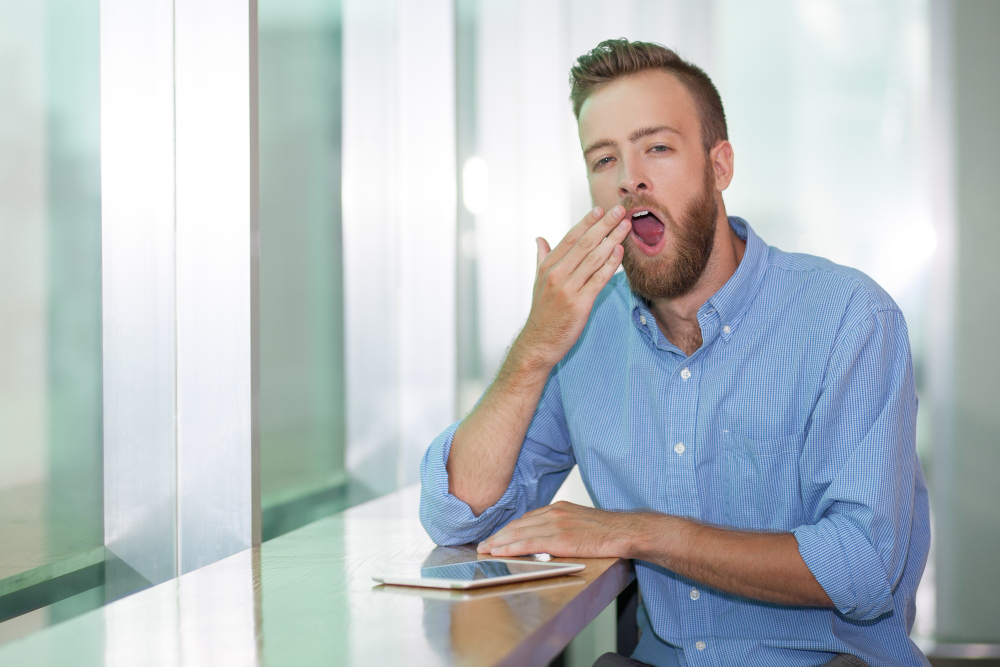 yawning