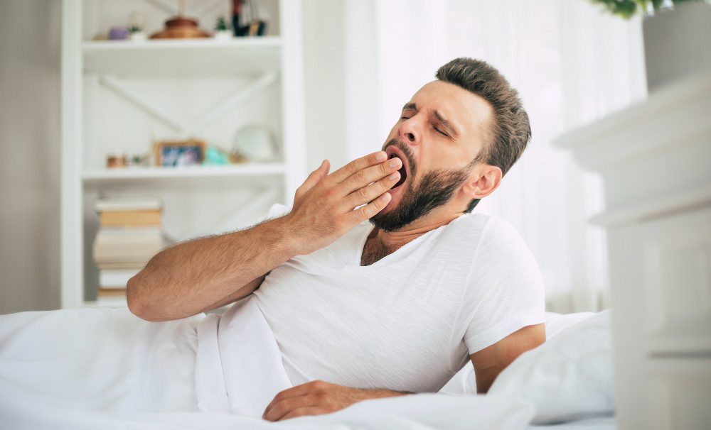 yawning