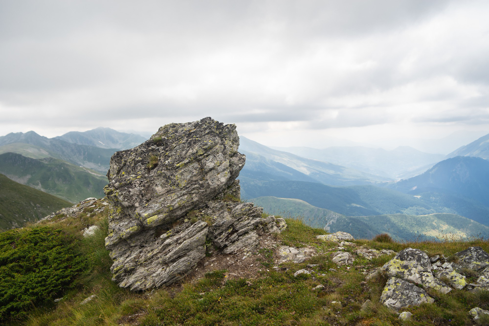 Hilltop boulders