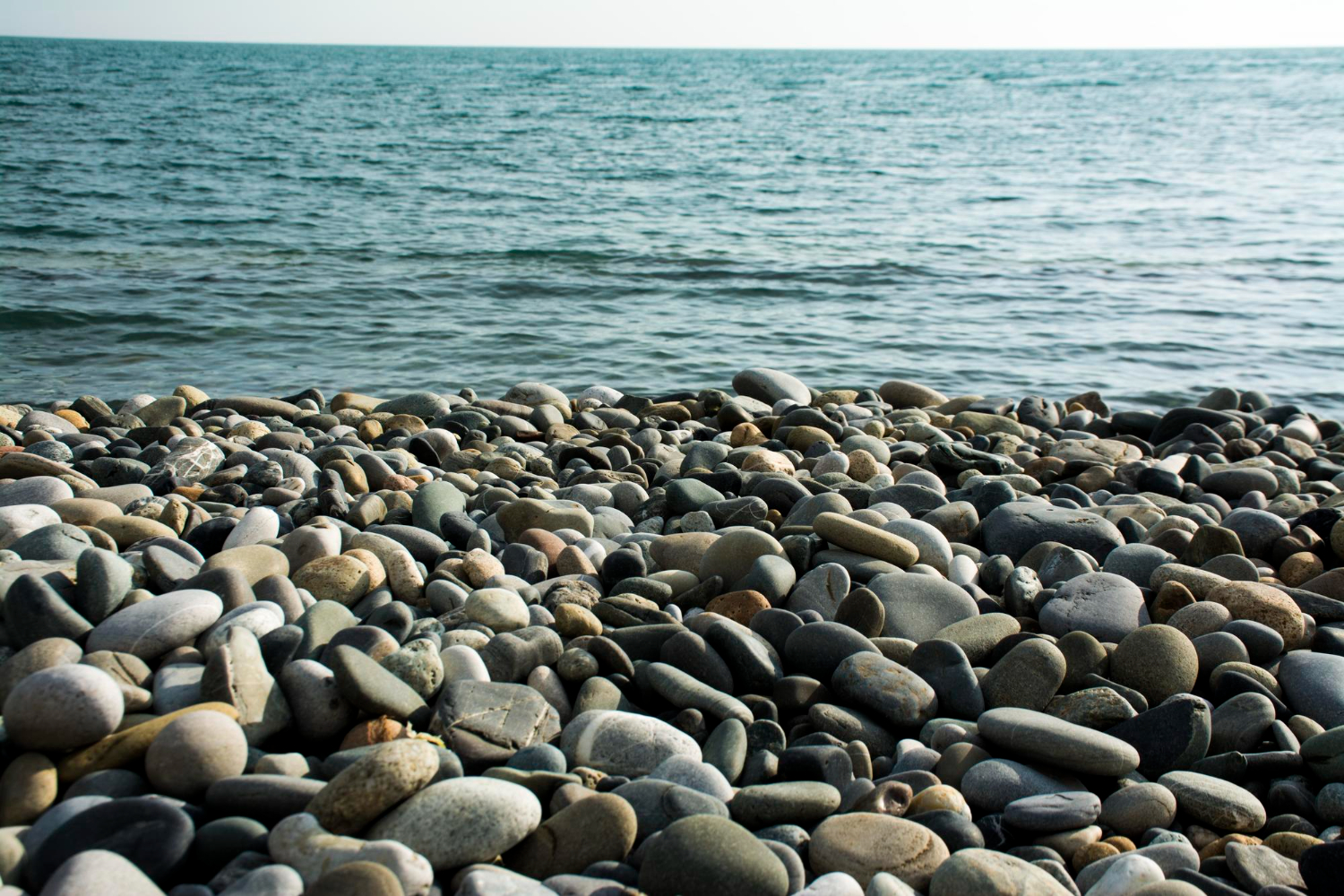 beach pebbles