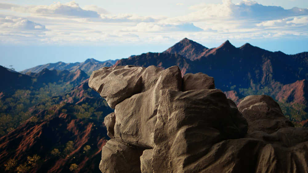 Hilltop boulders
