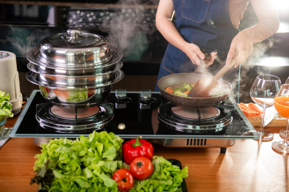 vegetables cooking
